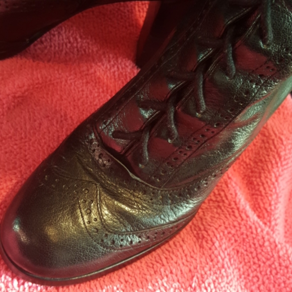 JOAN & DAVID ♡ CIRCA (C Jaggie) Soft Black Italian Leather Heeled Boots 5.5 - Picture 10 of 16